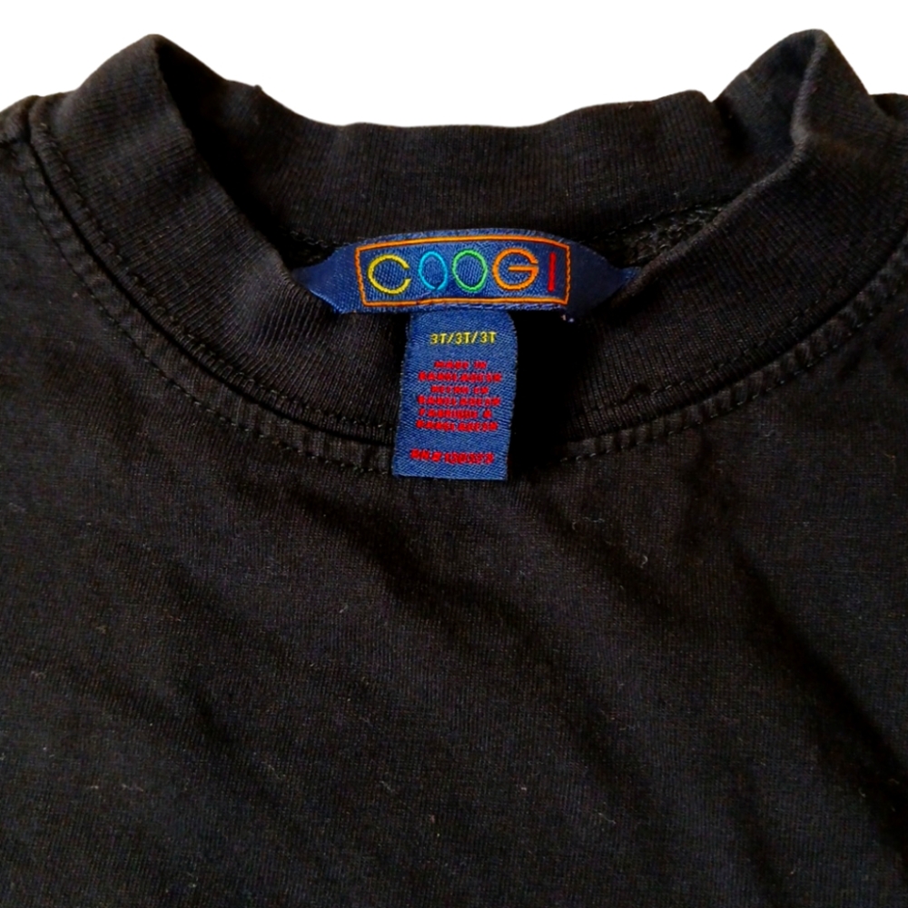 Coogi Long Sleeve Kids Black Shirt size 3t‎